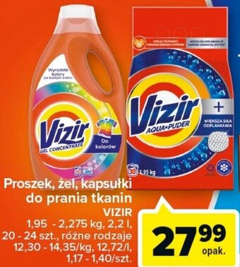 Carrefour vizir proszek, żel, kapsułki do prania oferta