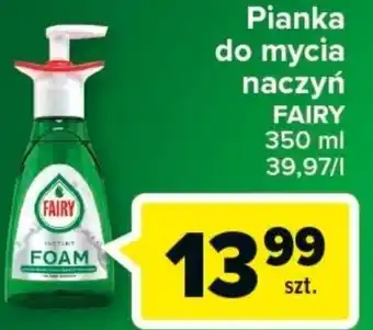 Carrefour fairy pianka do mycia naczyń 350ml oferta