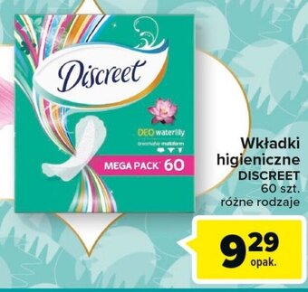 Carrefour discreet wkładki higieniczne 60szt. oferta