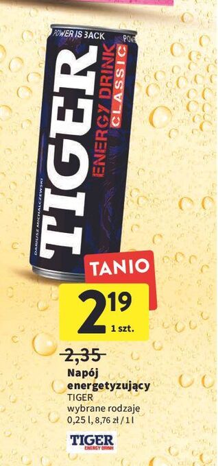 Intermarche Napój original tiger energy drink oferta