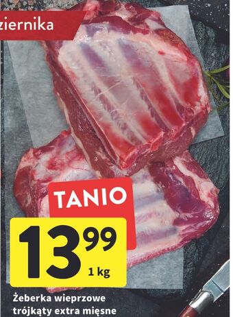 Intermarche Żeberka wieprzowe trójkąty extra mięsne oferta