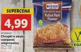 Lidl Mcennedy, chrupki o smaku szarpanej wieprzowiny, 125g=1opak. 100g=3,99 oferta