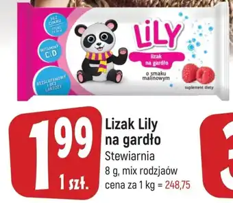 E.Leclerc stewiarnia lizak lily na gardło 8g oferta