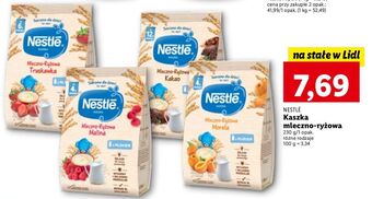 Lidl Kaszka mleczno-ryżowa morela nestle oferta
