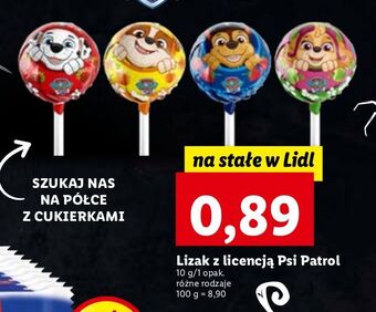 Lidl Lizak pop up psi patrol oferta