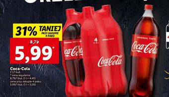 Lidl Napój coca-cola oferta