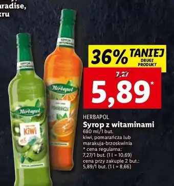 Lidl Syrop pomarańczowy herbapol owocowa spiżarnia oferta