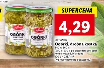Lidl Ogórki konserwowe drobna kostka urbanek oferta