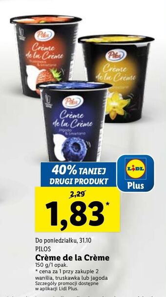 Lidl Creme de la creme jagoda pilos oferta