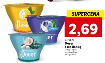 Lidl Deser z maślanką tarta cytrynowa mlekpol oferta