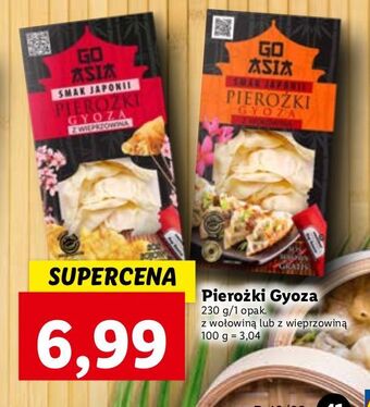 Lidl Pierożki gyoza z wołowiną go asia oferta