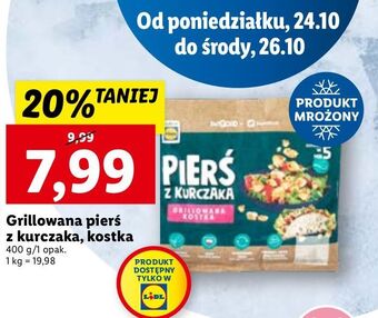 Lidl Pierś z kurczaka grillowana kostka superdrob oferta