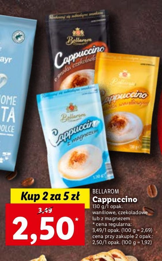 Promocja Cappuccino czekoladowe bellarom cappucccino w Lidl