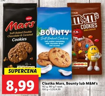 Lidl Ciastka z czekoladą i karmelem mars oferta