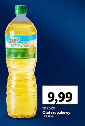 Lidl Olej rzepakowy vita d'or oferta