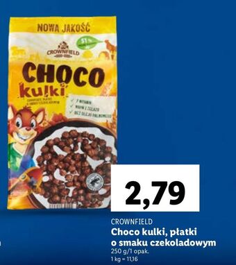 Lidl Płatki choco kulki crownfield oferta