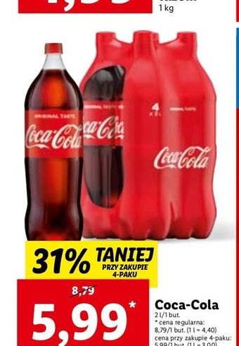 Lidl Napój coca-cola oferta
