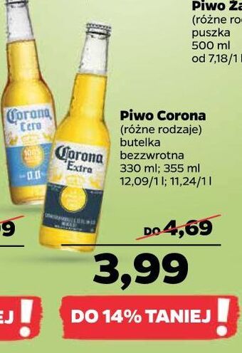 Netto Piwo corona extra oferta