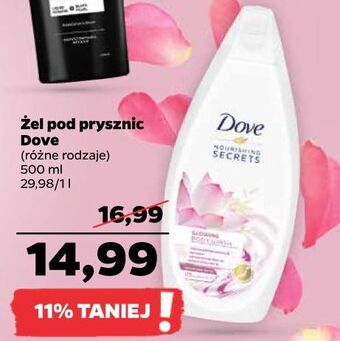 Netto Żel pod prysznic glowing ritual dove nourishing secrets oferta