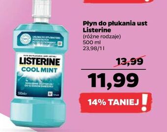 Netto Płyn do płukania ust listerine cool mint oferta