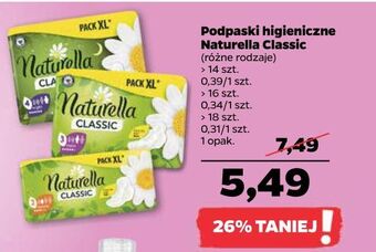 Netto Podpaski night naturella classic oferta