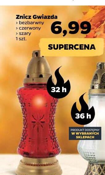 Netto Znicz gwiazda 32 h czerwony oferta