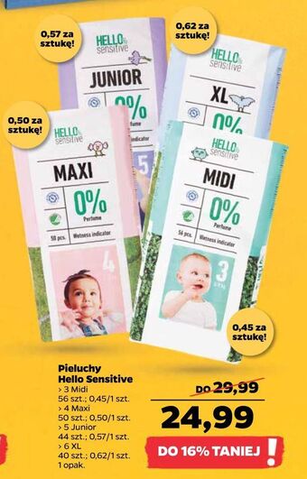 Netto Pieluchy xl hello sensitive oferta
