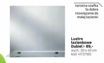 Leroy Merlin Lustro łazienkowe Dubiel oferta