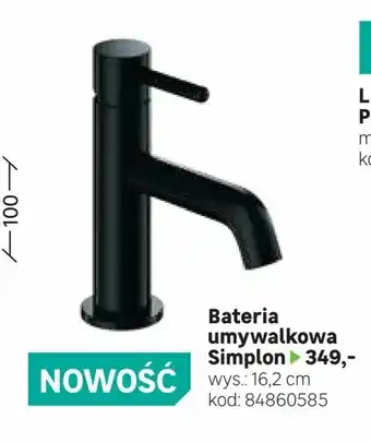 Bateria umywalkowa Simplon