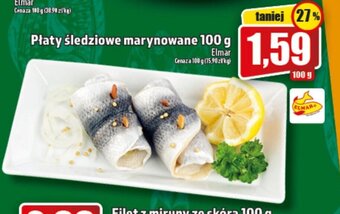 Topaz elmar płaty śledziowe marynowane 100g oferta