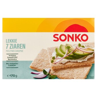 Delikatesy Centrum Sonko pieczywo chrupkie lekkie 7 ziaren 170 g oferta
