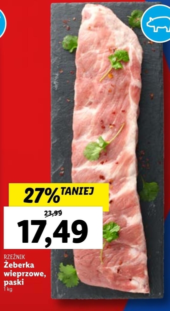 Lidl Żeberka wieprzowe rzeźnik oferta