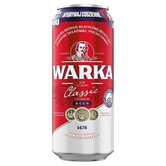 Topaz Warka classic piwo jasne 500 ml oferta
