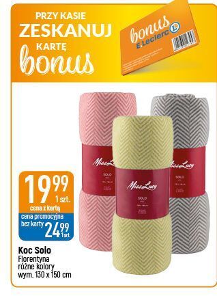 E.Leclerc Koc solo 130 x 150 cm miss lucy oferta