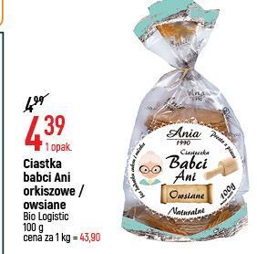 E.Leclerc Ciasteczka babci ani owsiane ania bio babci ani oferta