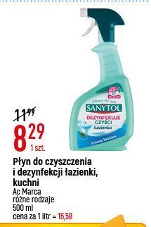 E.Leclerc Płyn dezynfekujący i czyszczący łazienka sanytol oferta