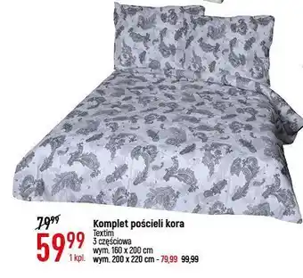 E.Leclerc Komplet pościeli z kory 220 x 200 cm textim oferta