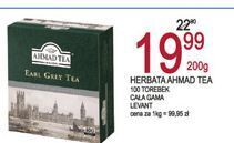 E.Leclerc Herbata ekspresowa z zawieszką ahmad tea london earl grey oferta