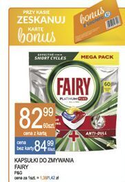 E.Leclerc Tabletki do zmywarek regular fairy platinum oferta