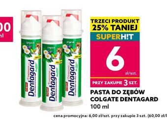 Dealz Pasta do zębów z pompką colgate dentagard oferta