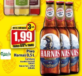 Topaz carlsberg piwo harnaś 0,5l oferta