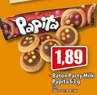 Topaz Tim baton party milk Papita 63g oferta