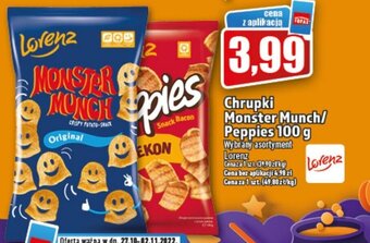 Topaz Lorenz chrupki monster munch/peppies 100g oferta