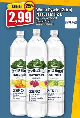 Topaz Żywiec Zdrój woda naturals 1,2l oferta