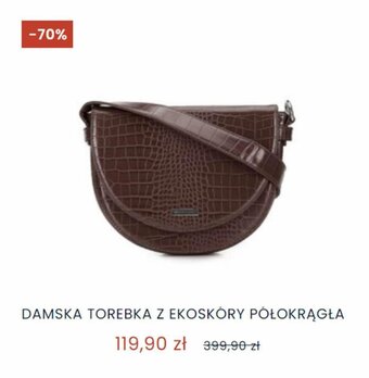 Wittchen Damska torebka z ekoskóry półokrągła oferta