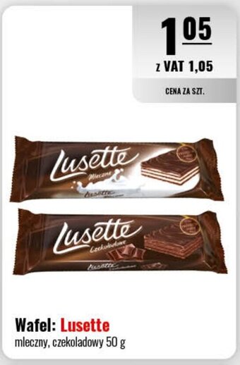 Eurocash Wafel Lusette mleczny, czekoladowy 50 g oferta