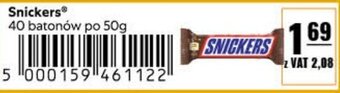 Eurocash Snickers 40 batonów po 50 g oferta