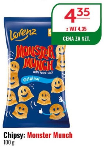 Eurocash Lorenz Chipsy monster munch 100g oferta