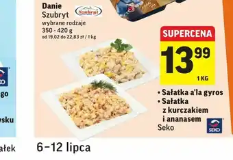 Intermarche Sałatka a'la gyros • Sałatka z kurczakiem i ananasem oferta