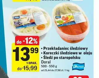 Intermarche Przekładaniec śledziowy • Koreczki śledziowe w oleju • Śledź po staropolsku oferta